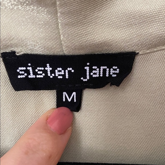 Sister Jane Metallic Ruffle Mini Dress Green - Picture 4 of 6